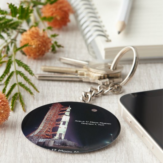 Apollo 17 Moon Mission Sleutelhanger (Zijkant)