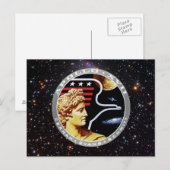 Apollo 17 NASA-missiepatchlogo Briefkaart (Voorkant / Achterkant)