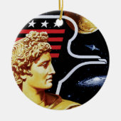 Apollo 17 NASA Mission Patch Logo Keramisch Ornament (Voorkant)