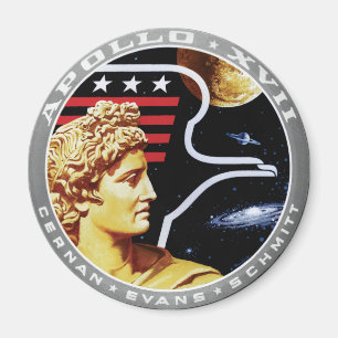 Apollo 17 NASA Mission Patch Logo Magneet
