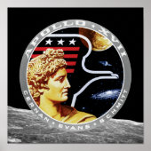 Apollo 17 NASA Mission Patch Logo Poster (Voorkant)