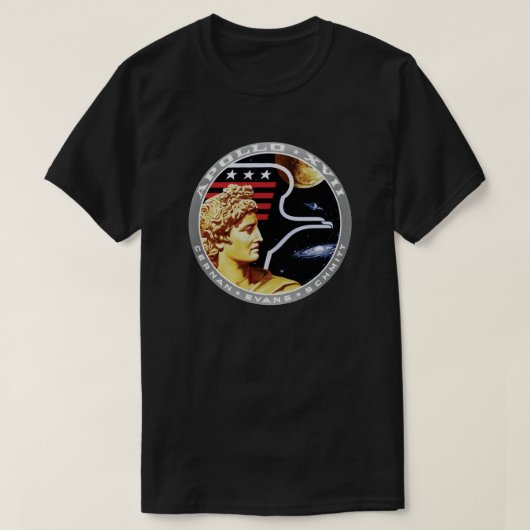 Apollo 17 NASA Mission Patch Logo T-shirt (Design voorkant)