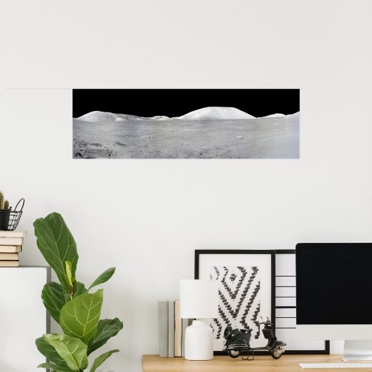 Apollo 17 Panorama Poster (Thuiskantoor)