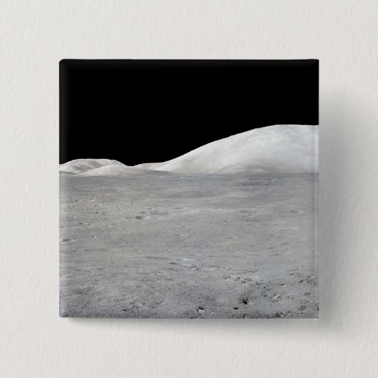 Apollo 17 Panorama Vierkante Button 5,1 Cm (Voorkant)