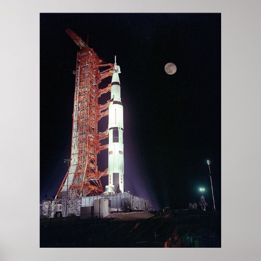 Apollo 17 pre-lancering poster (Voorkant)