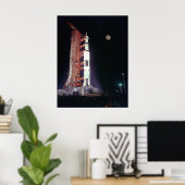 Apollo 17 pre-lancering poster (Thuiskantoor)