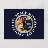 Apollo 17 Space Mission 1972 Insignia Briefkaart (Voorkant)