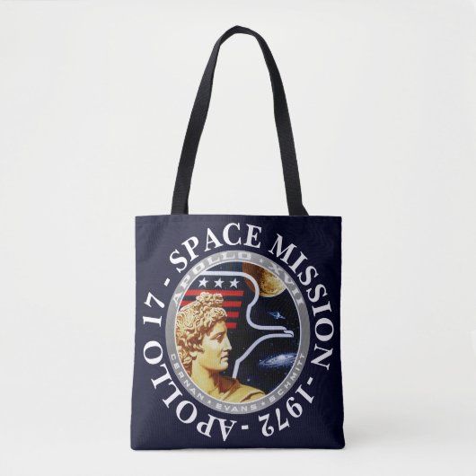 Apollo 17 Space Mission 1972 Insignia Tote Bag (Voorkant)