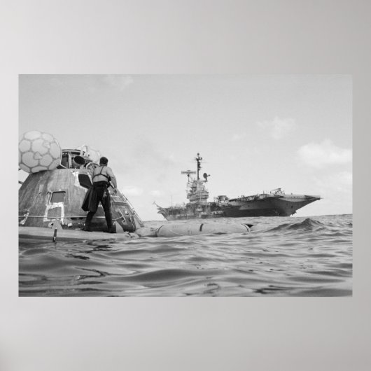 Apollo 17 Splashdown & Recovery Poster (Voorkant)