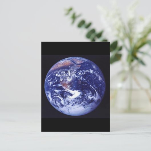 Apollo 17 uitzicht Aarde in de ruimte Briefkaart (Staand voorkant)