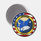 Apollo 1: Grissom, White en chaffee. Magneet (Voorkant / Achterkant)