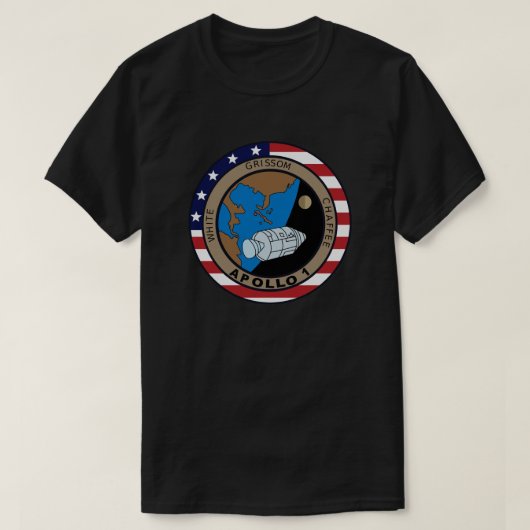 Apollo 1 Missie Patch Logo T-shirt (Design voorkant)