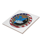 Apollo 1 Missie Patch Logo Tegeltje (Zijkant)