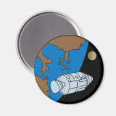 Apollo 1-missiepatchlogo magneet (Voorkant / Achterkant)