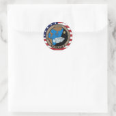 Apollo 1-missiepatchlogo ronde sticker (Tas)
