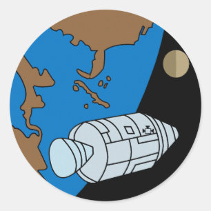 Apollo 1-missiepatchlogo ronde sticker