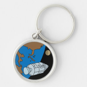Apollo 1-missiepatchlogo sleutelhanger