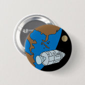 Apollo 1 Mission Patch Logo Ronde Button 5,7 Cm (Voorkant /achterkant)