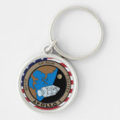 Apollo 1 Mission Patch Logo Sleutelhanger (Voorkant)