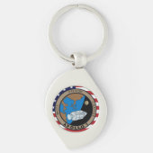 Apollo 1 Mission Patch Logo Sleutelhanger (Voorkant)