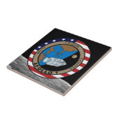 Apollo 1 Mission Patch Logo Tegeltje (Zijkant)