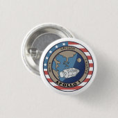 Apollo 1 Mission Patch Ronde Button 3,2 Cm (Voorkant /achterkant)