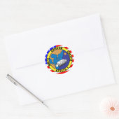 Apollo 1 ronde sticker (Envelop)