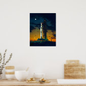 Apollo 4 Saturn V op pad - een lanceringscomplex 3 Poster (Keuken)