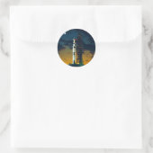 Apollo 4 Saturn V op pad - een lanceringscomplex 3 Ronde Sticker (Tas)