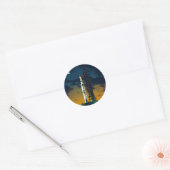 Apollo 4 Saturn V op pad - een lanceringscomplex 3 Ronde Sticker (Envelop)