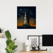 Apollo 4 Saturn V Poster (Thuiskantoor)