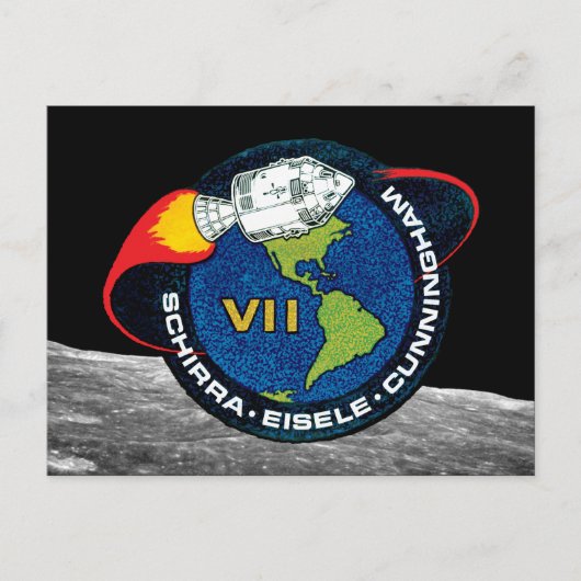 Apollo 7 NASA-missiepatchlogo Briefkaart (Voorkant)