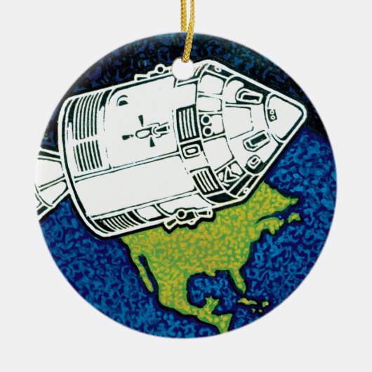 Apollo 7 NASA-missiepatchlogo Keramisch Ornament (Voorkant)