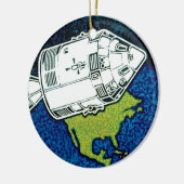 Apollo 7 NASA-missiepatchlogo Keramisch Ornament (Links)