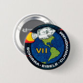 Apollo 7 NASA-missiepatchlogo Ronde Button 5,7 Cm (Voorkant /achterkant)