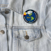 Apollo 7 NASA-missiepatchlogo Ronde Button 5,7 Cm (In situ)