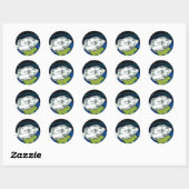 Apollo 7 NASA-missiepatchlogo Ronde Sticker (Vel)