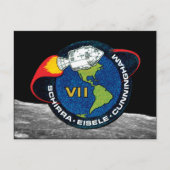 Apollo 7 NASA Mission Patch Logo Briefkaart (Voorkant)