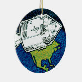 Apollo 7 NASA Mission Patch Logo Keramisch Ornament (Rechts)