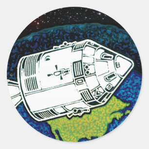 Apollo 7 NASA Mission Patch Logo Ronde Sticker