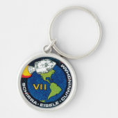 Apollo 7 NASA Mission Patch Logo Sleutelhanger (Voorkant)