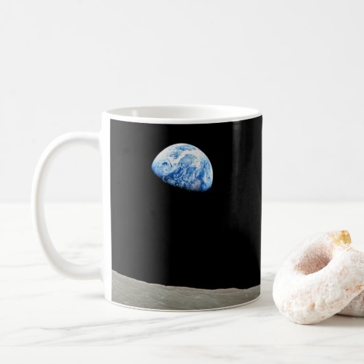 Apollo 8 50ste Jubileum herdenkingsdag mok (Met donut)
