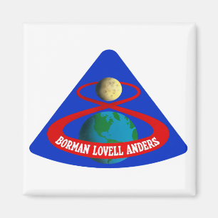 Apollo 8:  Eerste Mannen op de maan! Magneet