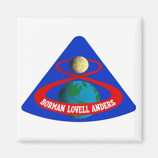 Apollo 8: Eerste Mannen op de maan! Magneet (Voorkant)