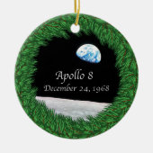 Apollo 8 kerstavond Moon Keramisch Ornament (Voorkant)