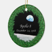 Apollo 8 kerstavond Moon Keramisch Ornament (Links)