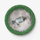 Apollo 8 kerstavond Moon Papieren Bordje (Voorkant)