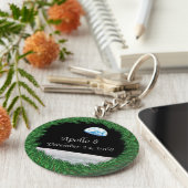 Apollo 8 kerstavond Moon Sleutelhanger (Zijkant)