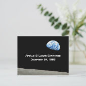 Apollo 8 Lunar Earthrise 50ste Jubileum Briefkaart (Staand voorkant)