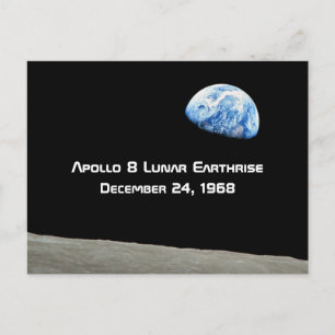 Apollo 8 Lunar Earthrise 50ste Jubileum Briefkaart